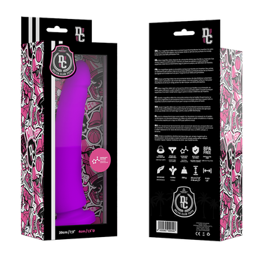 Dildo in Silicone Medicale Made in USA, Ventosa Viola 20 cm